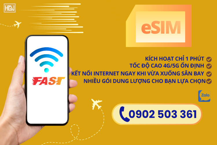 eSIM Du lịch quốc tế
